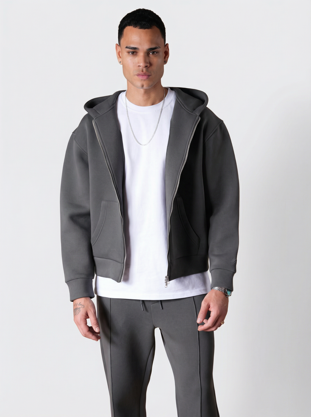 Ensemble chill Zippé - Anthracite