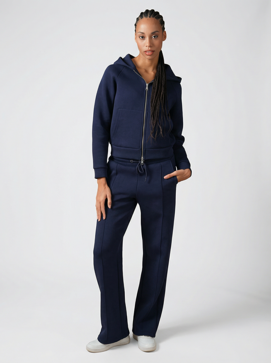 Ensemble chill Zippé Femme - Bleu Marine