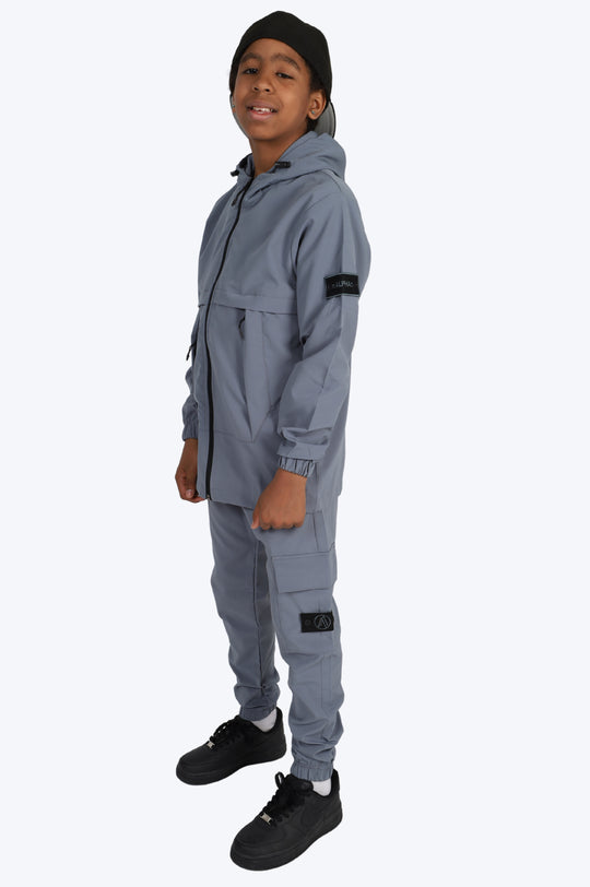 SURVÊTEMENT ALPHA ENFANT VESTE ET PANTALON - GRIS ANTHRACITE