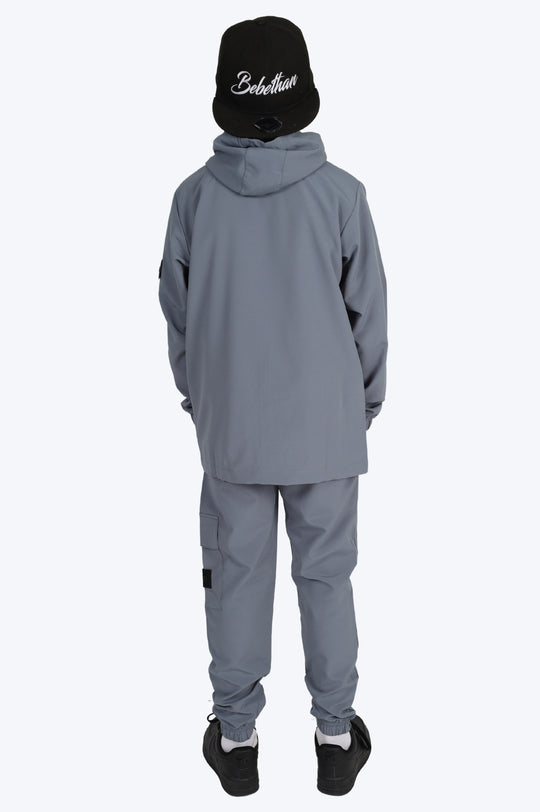 SURVÊTEMENT ALPHA ENFANT VESTE ET PANTALON - GRIS ANTHRACITE