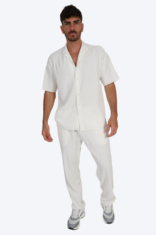 ENSEMBLE HAWAÏ CHEMISE - BLANC