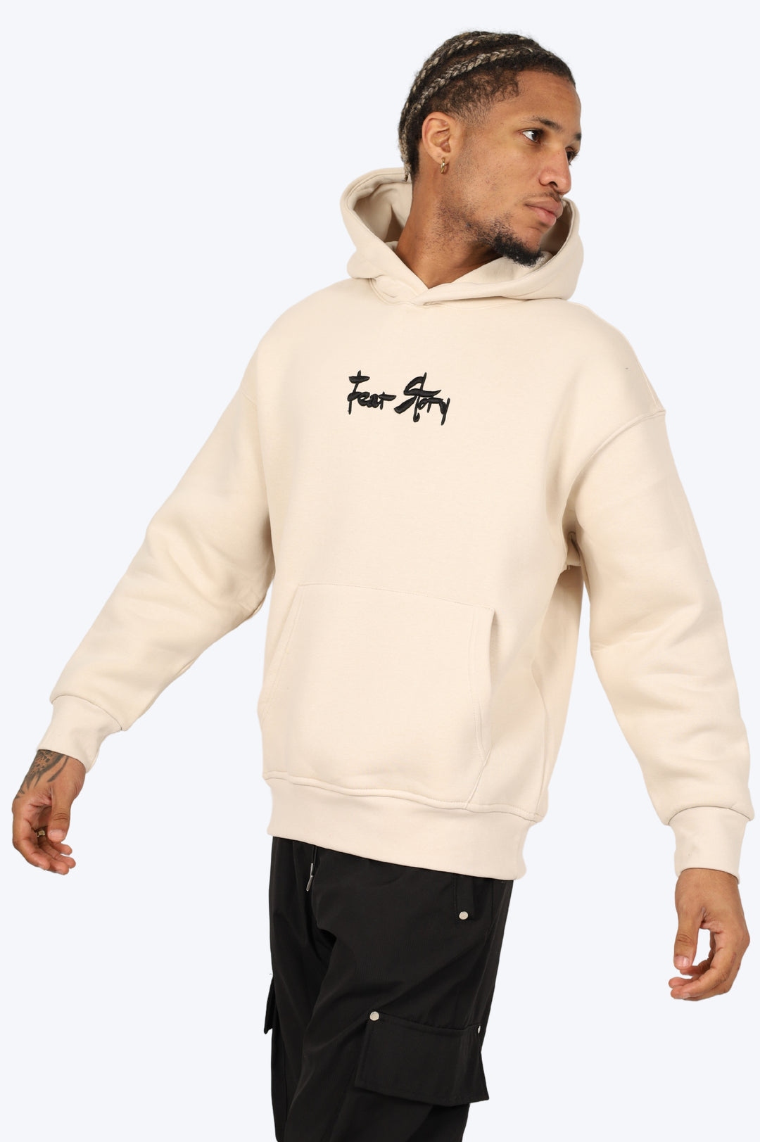 HOODIE "SCREAM MONSTER" - BEIGE