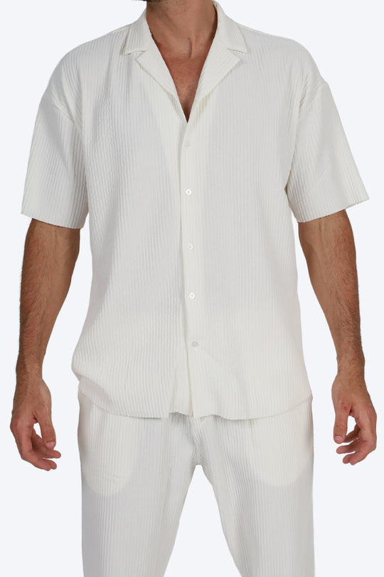 ENSEMBLE HAWAÏ CHEMISE - BLANC