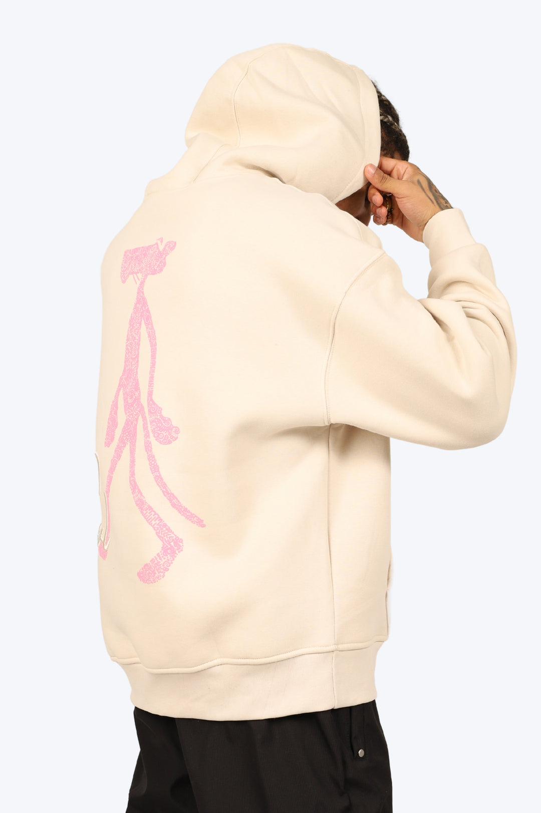 HOODIE "PANTHÈRE GRAFFITI" - BEIGE