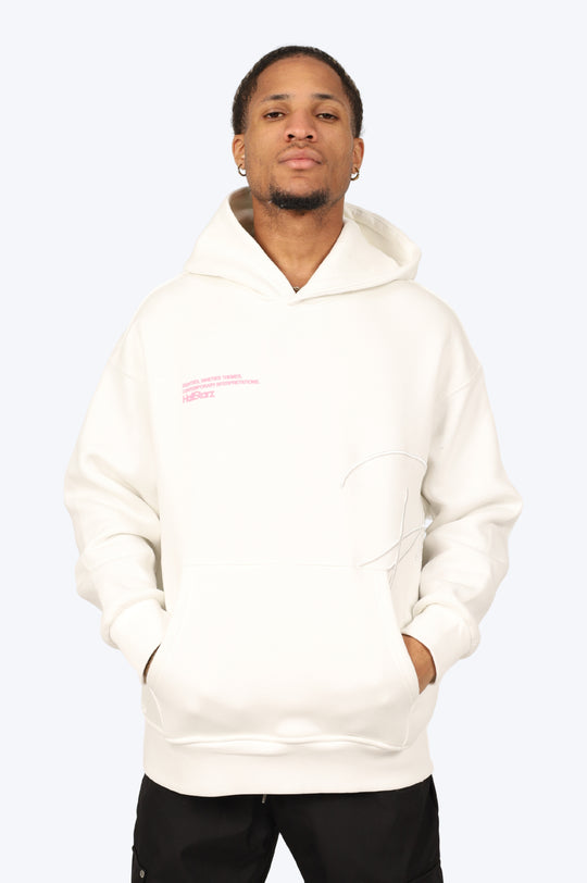 HOODIE "PANTHÈRE GRAFFITI" - BLANC