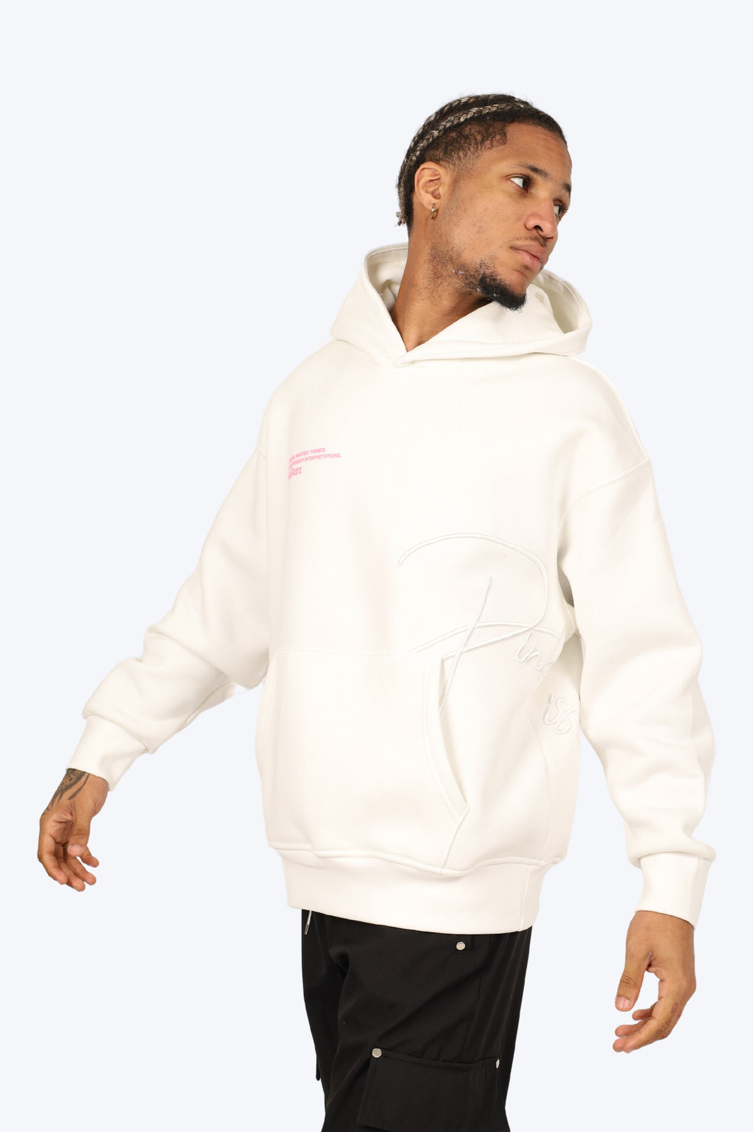 HOODIE "PANTHÈRE GRAFFITI" - BLANC