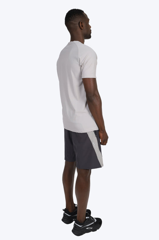 ENSEMBLE SHORT & T SHIRT ALPHA SPORT - GRIS/NOIR