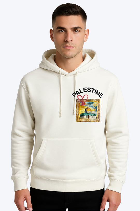 Sweat Capuche Palestine - BLANC