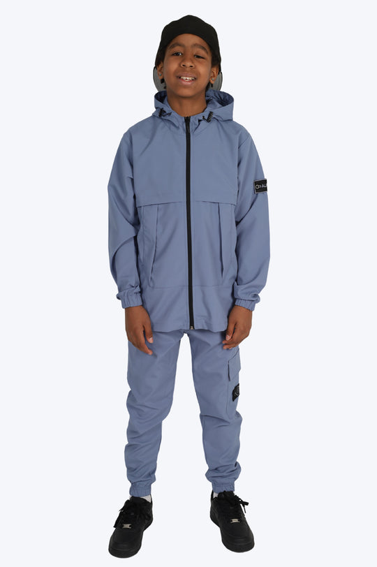 SURVÊTEMENT ALPHA ENFANT VESTE ET PANTALON - BLEU FONCÉ