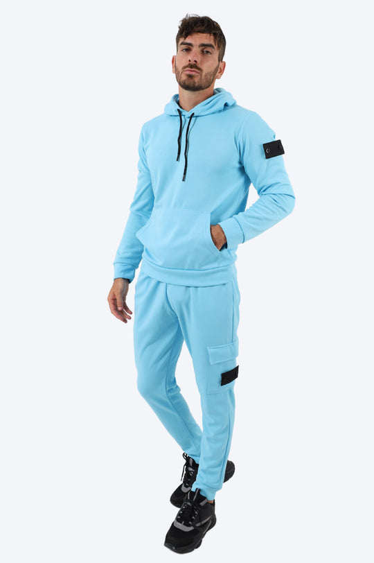 ENSEMBLE STREETWEAR CAPUCHE ALPHA - BLEU CIEL