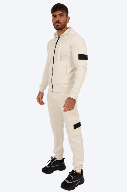 ENSEMBLE SPORTIF ALPHA 100% COTON - BLANC