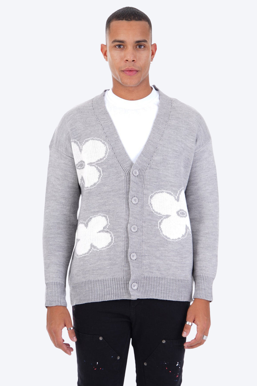 CARDIGAN BUTTERFLY CHARM - GRIS