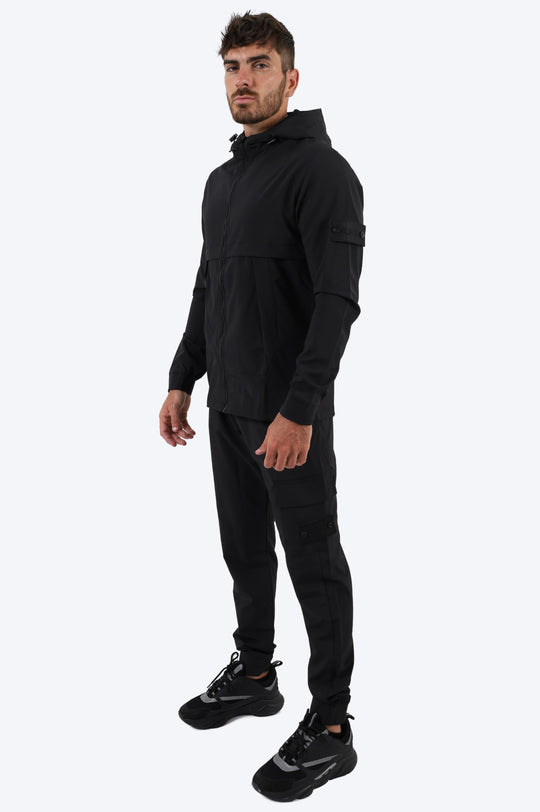 SURVÊTEMENT ALPHA VESTE ET PANTALON - NOIR