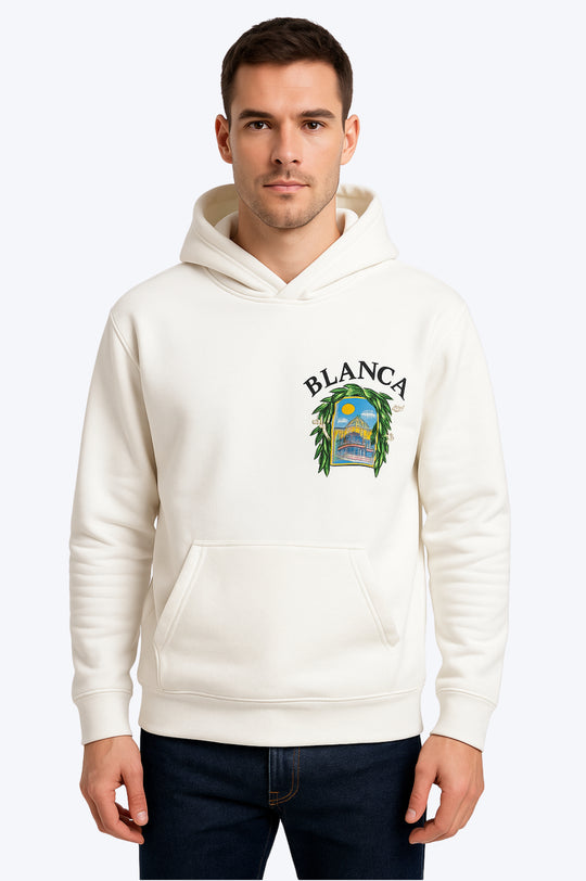 Sweat Capuche Blanca - BLANC
