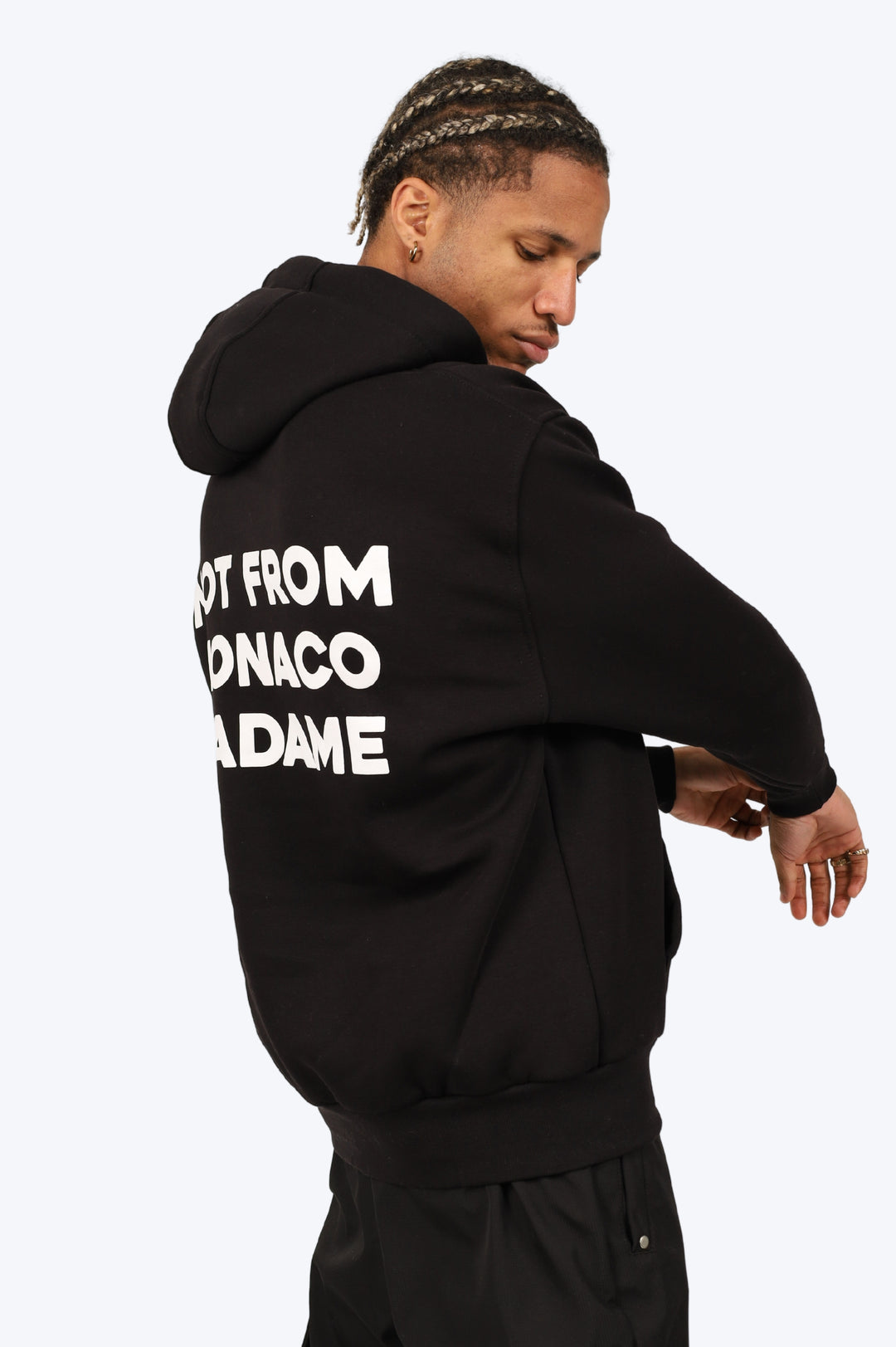 HOODIE "NOT FROM MONACO" NOIR