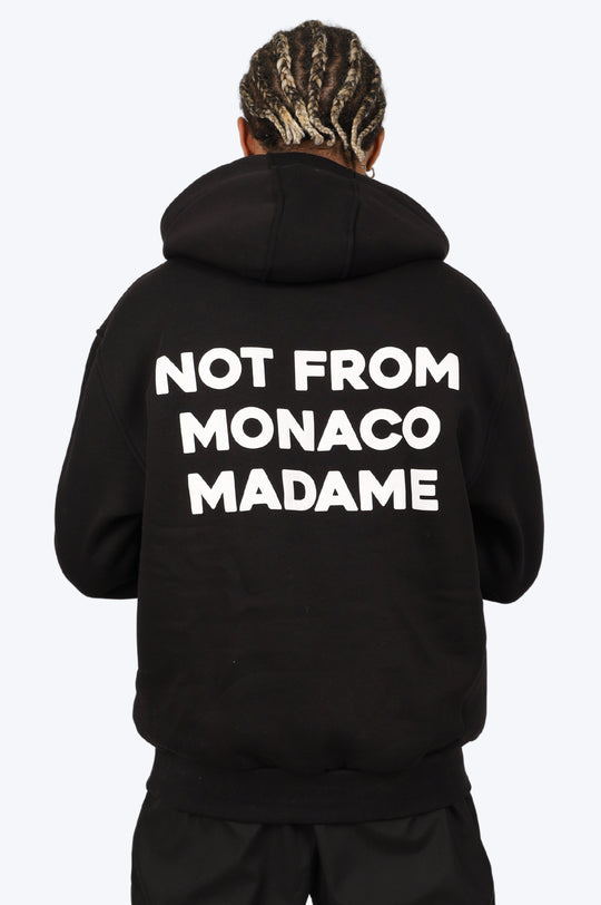 HOODIE "NOT FROM MONACO" NOIR