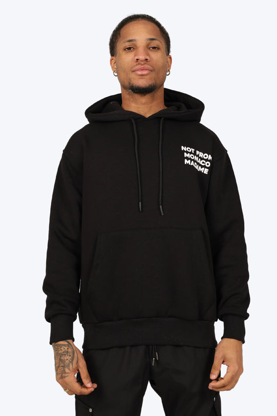 HOODIE "NOT FROM MONACO" NOIR