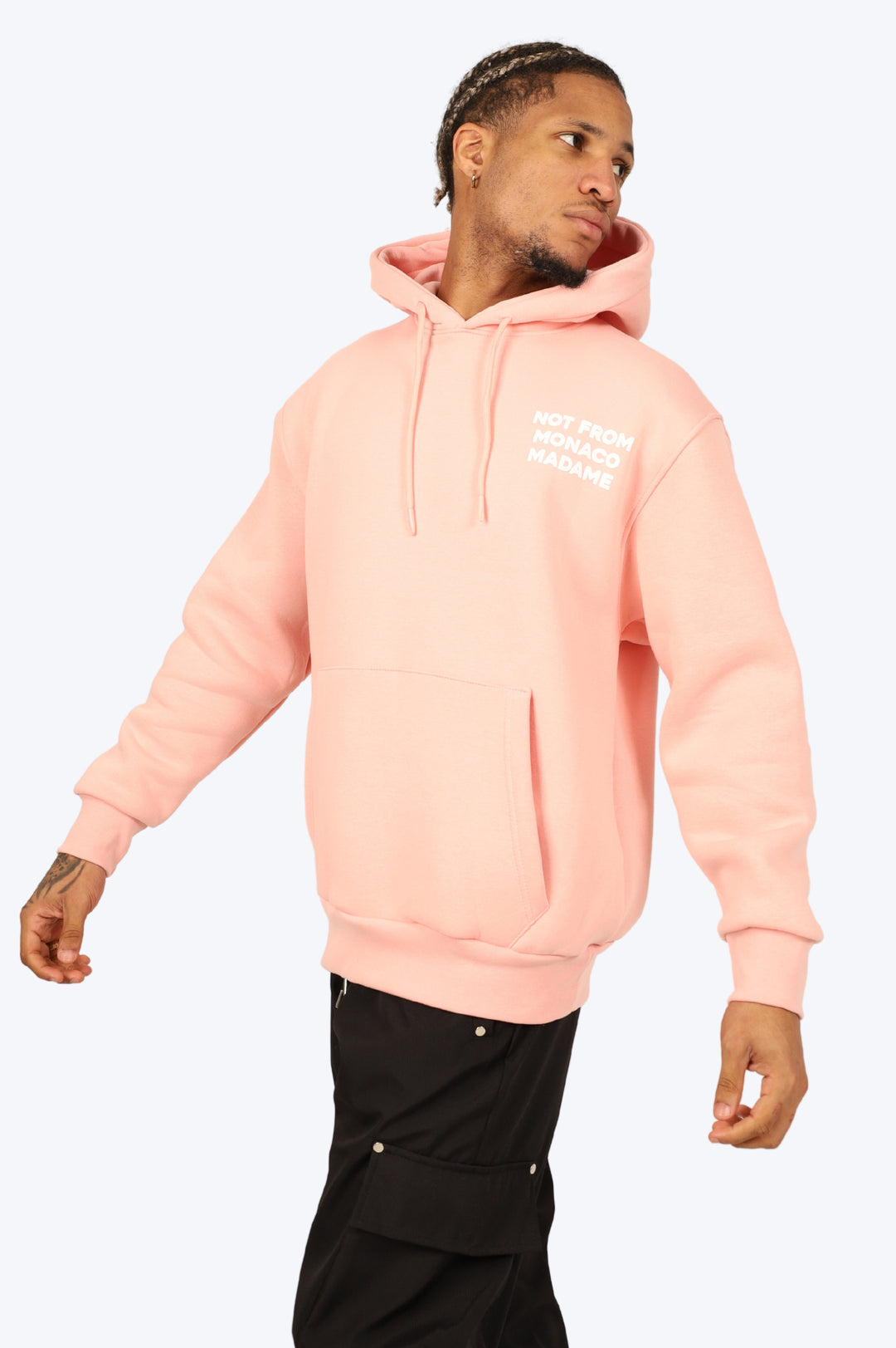 HOODIE "NOT FROM MONACO" ROSE