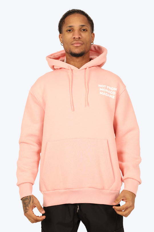 HOODIE "NOT FROM MONACO" ROSE