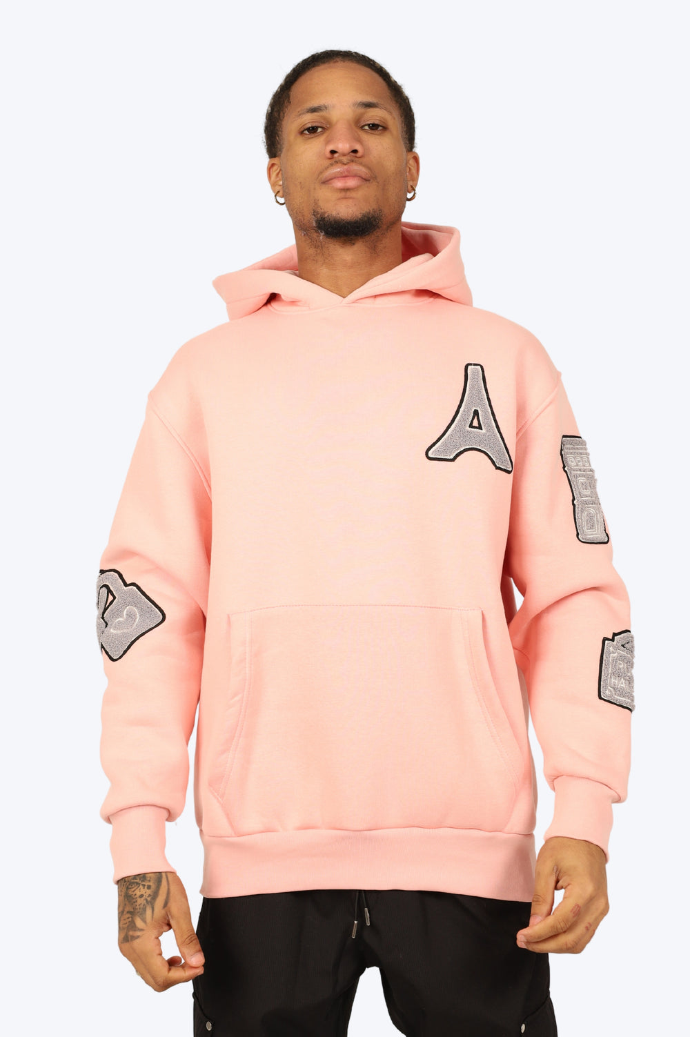 HOODIE "PARIS ICONIC" - ROSE