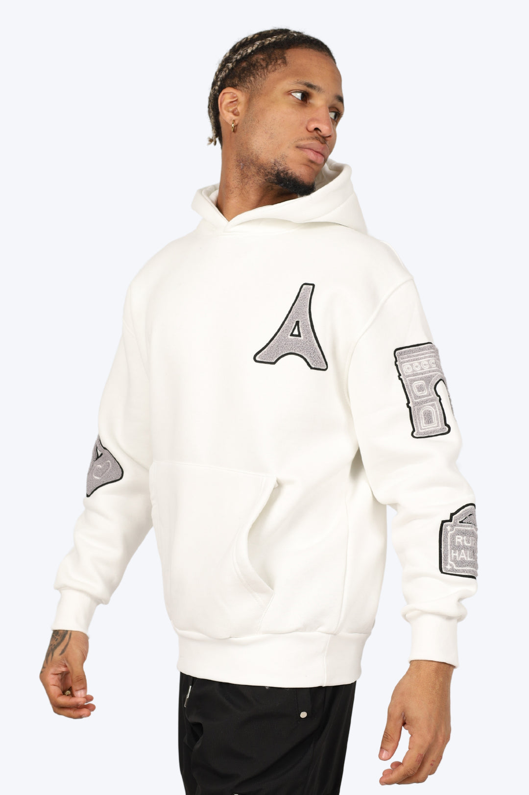 HOODIE "PARIS ICONIC" - BLANC