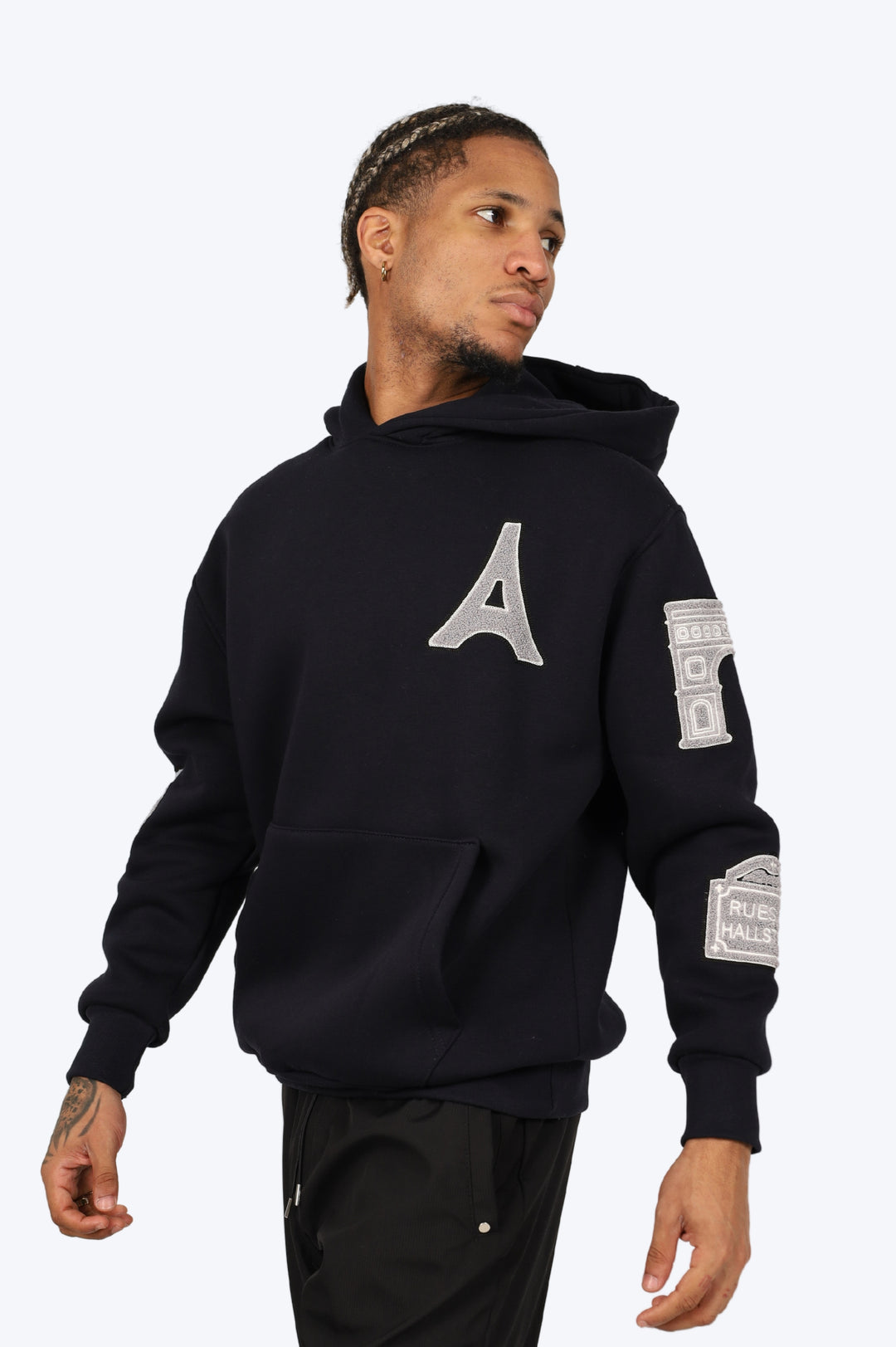 HOODIE "PARIS ICONIC" - BLEU MARINE