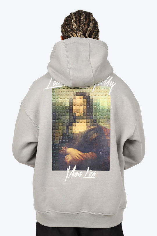 HOODIE "MONA PIXEL" - GRIS