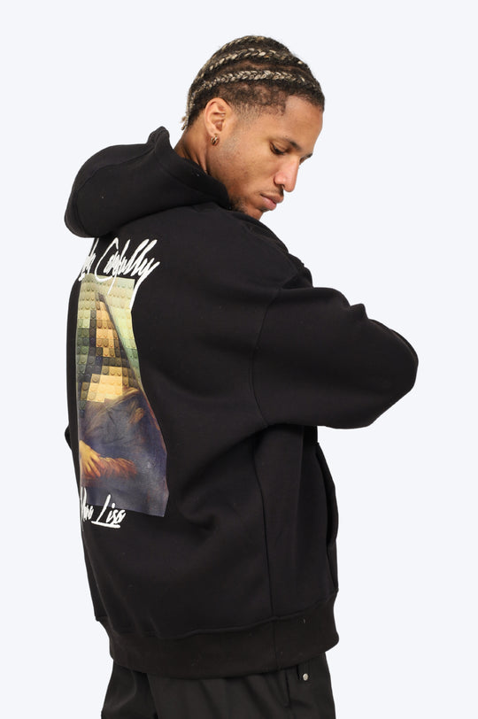 HOODIE "MONA PIXEL" - NOIR