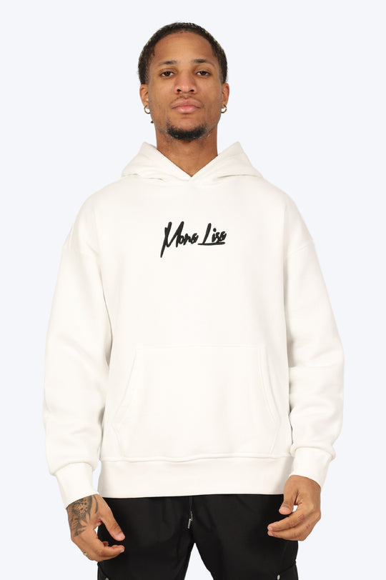 HOODIE "MONA PIXEL" - BLANC