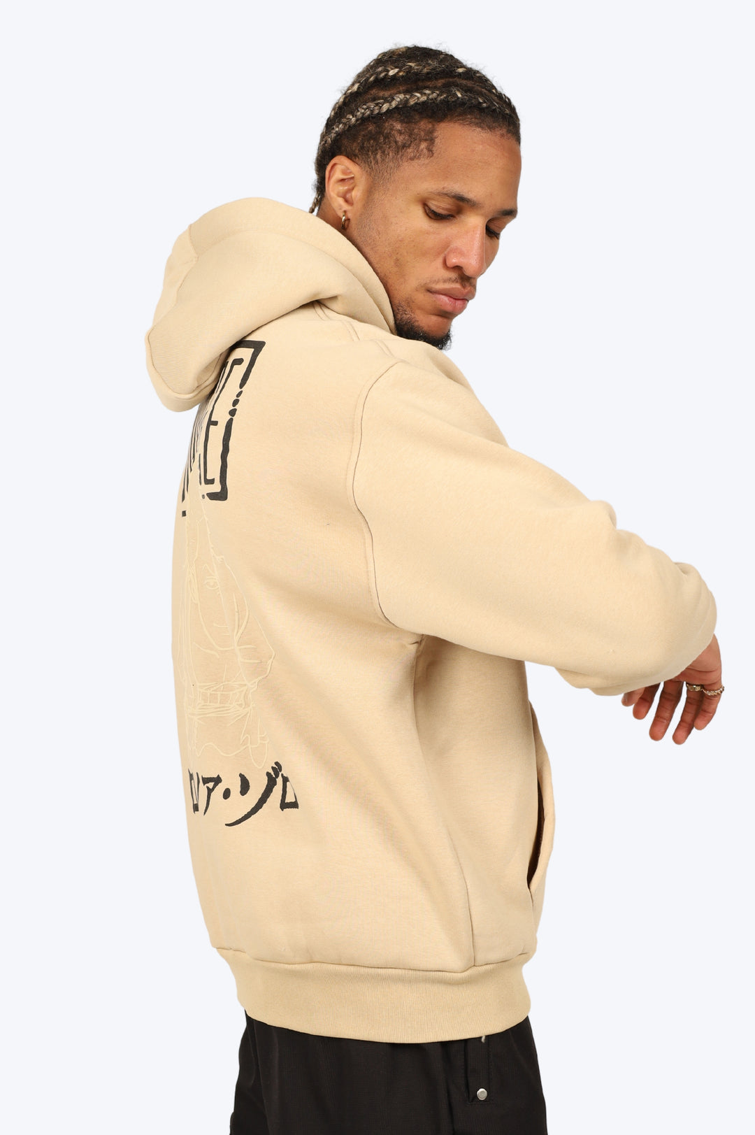 HOODIE "ZORO LEGEND" - BEIGE