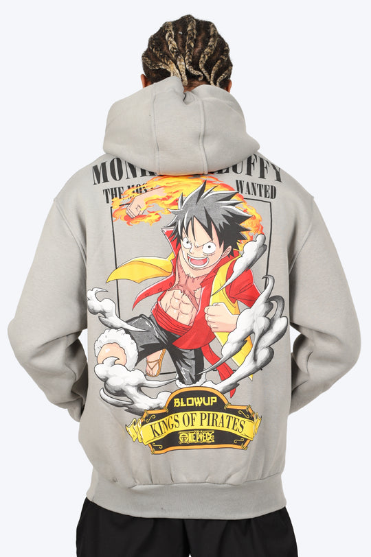 HOODIE "KING OF PIRATES" - GRIS