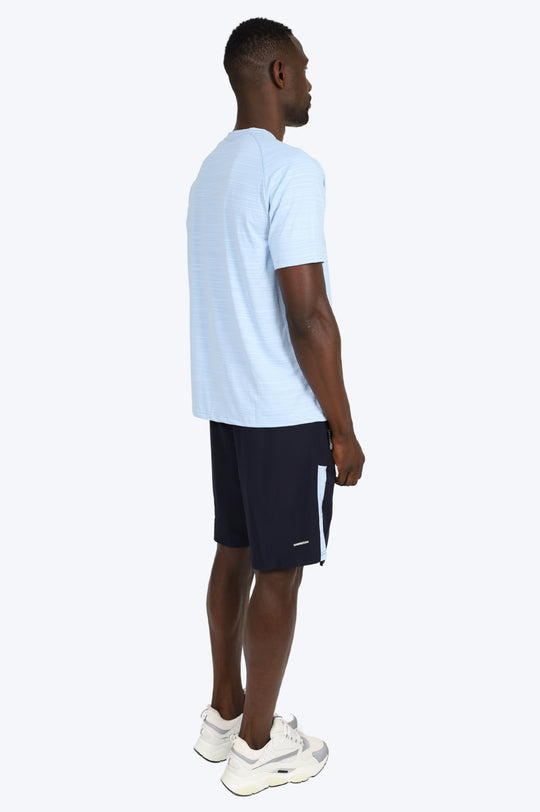 ENSEMBLE SHORT & T SHIRT ALPHA SPORT - BLEU