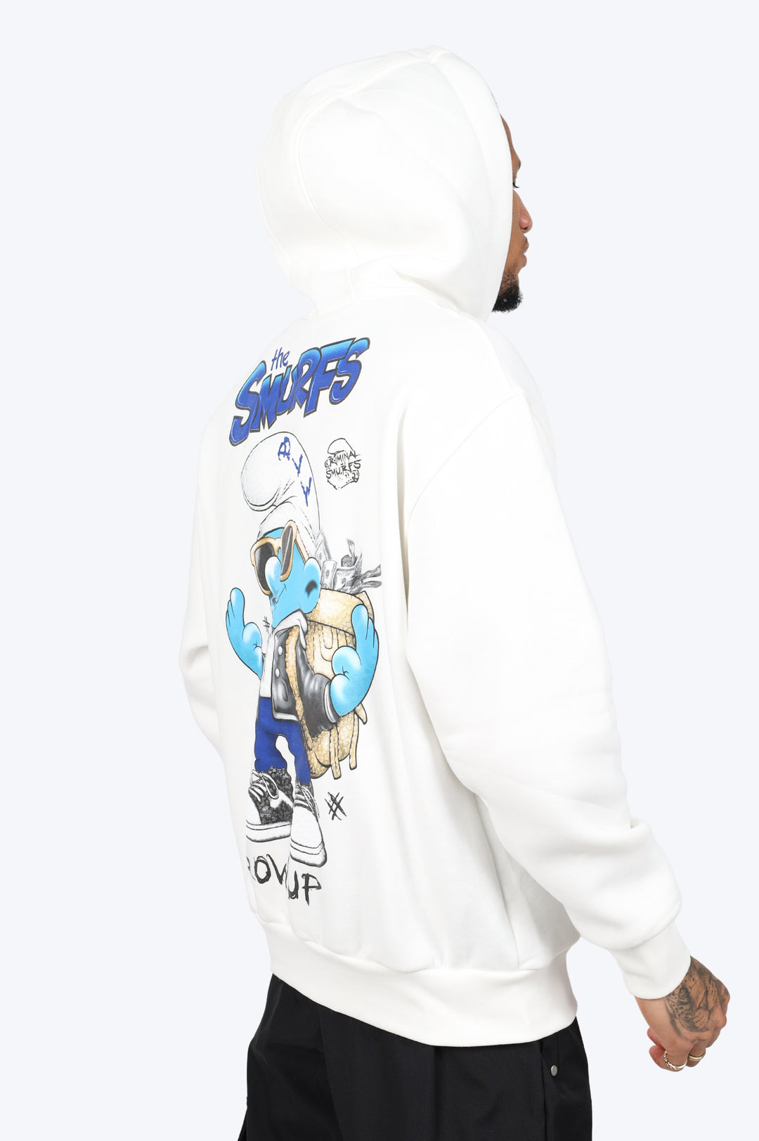 HOODIE "SMURF STYLE" - BLANC