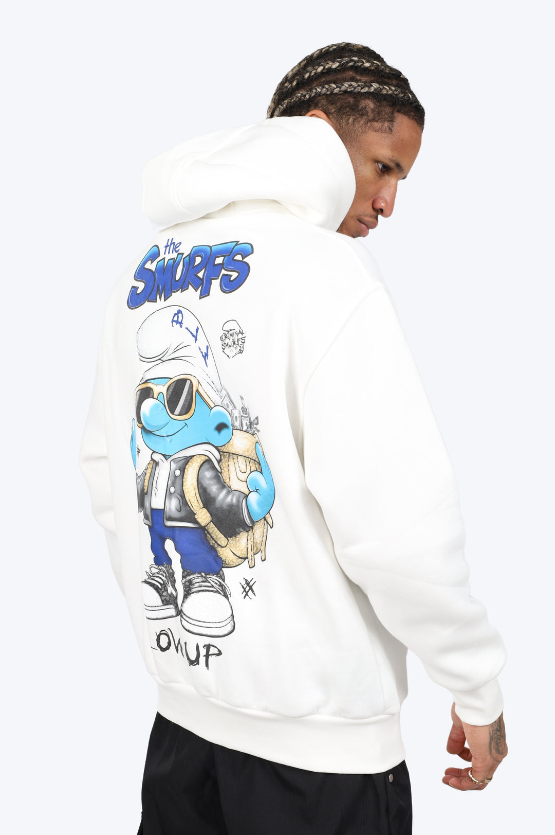 HOODIE "SMURF STYLE" - BLANC