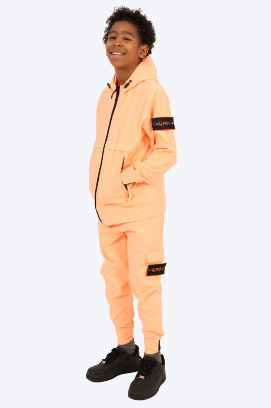 SURVÊTEMENT ALPHA ENFANT VESTE ET PANTALON - ORANGE