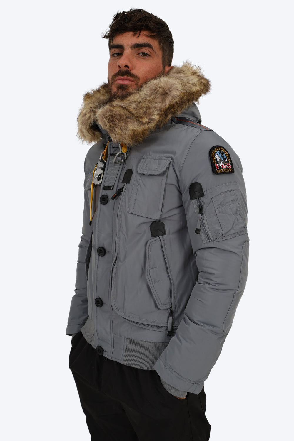 PARKA AVENTURE POLAIRE URBAINE - GRIS