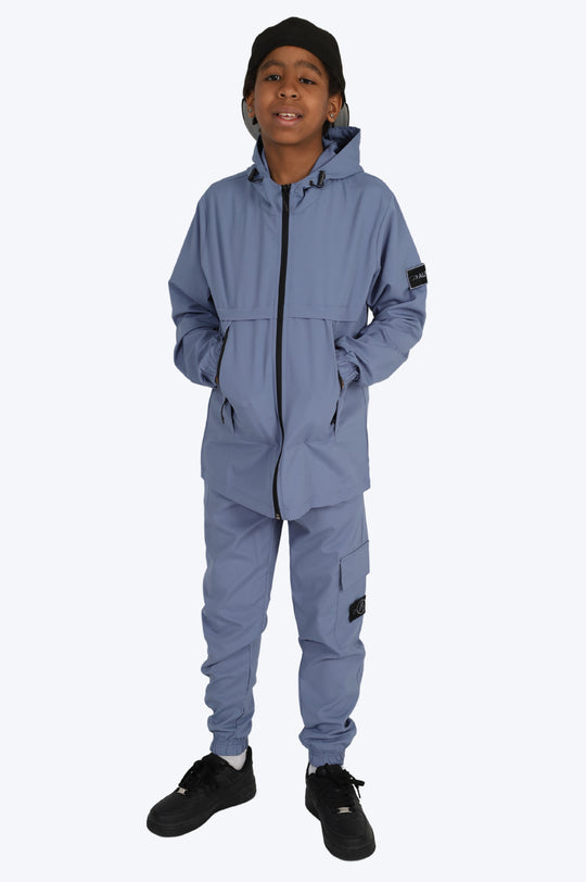 SURVÊTEMENT ALPHA ENFANT VESTE ET PANTALON - BLEU FONCÉ