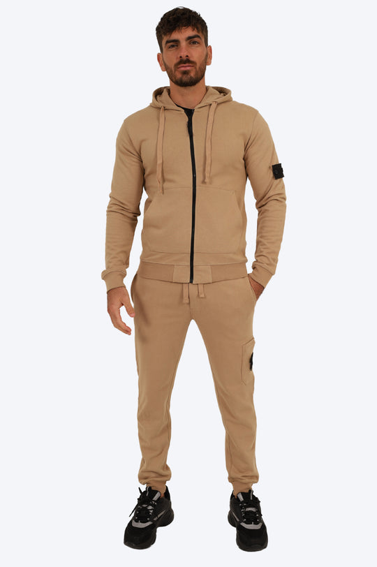 ENSEMBLE SPORTIF ALPHA 100% COTON - BEIGE