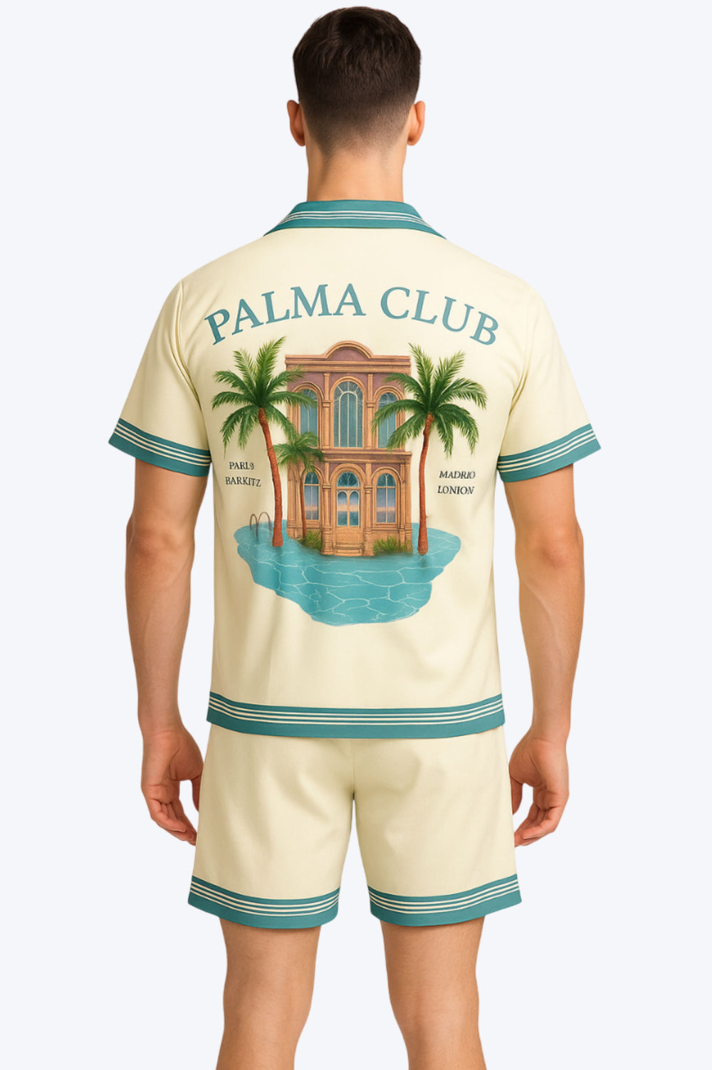 Ensemble PALMA CLUB - Chemise & Short Style Resort
