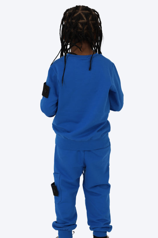 ENSEMBLE ALPHA ENFANT COTON - BLEU