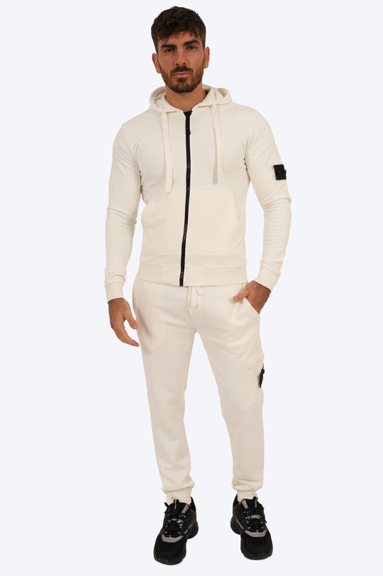 ENSEMBLE SPORTIF ALPHA 100% COTON - BLANC