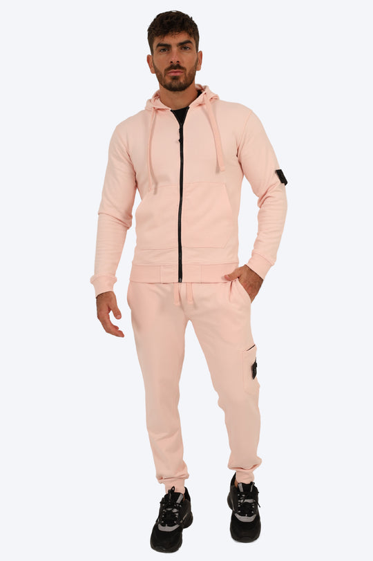 ENSEMBLE SPORTIF ALPHA 100% COTON - SAUMON