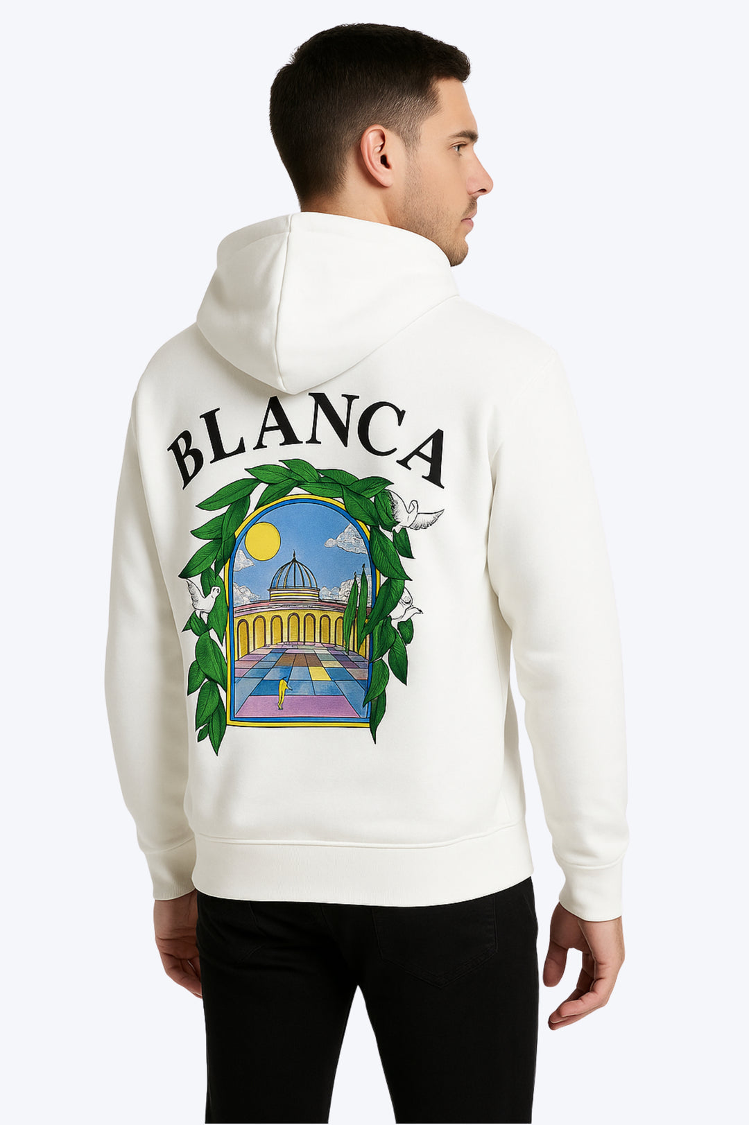 Sweat Capuche Blanca - BLANC