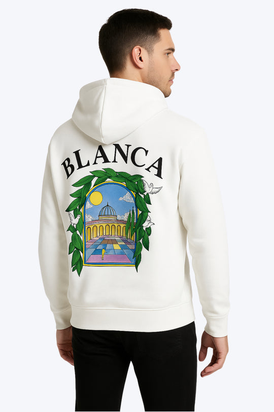 Sweat Capuche Blanca - BLANC