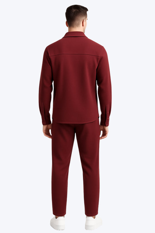 Ensemble Surchemise & Pantalon- BORDEAUX