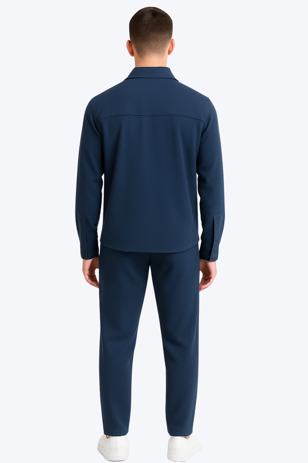Ensemble Surchemise & Pantalon Viscose - BLEU MARINE