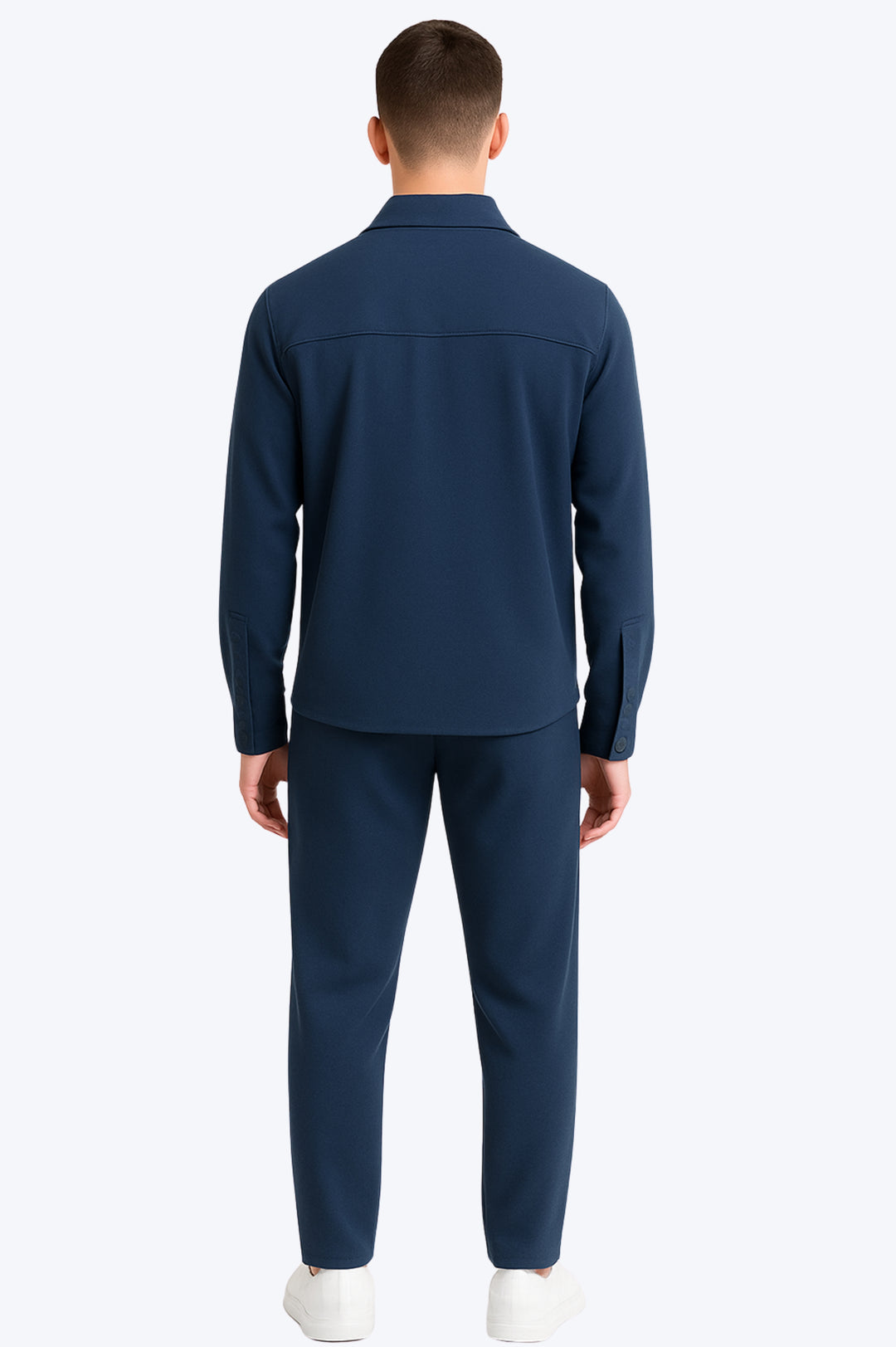 Ensemble Surchemise & Pantalon Viscose - BLEU MARINE