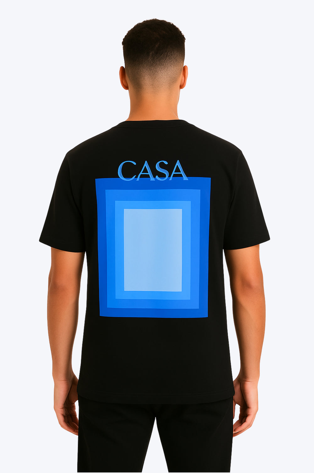 T-shirt Moderne avec Logo “CASA” - NOIR