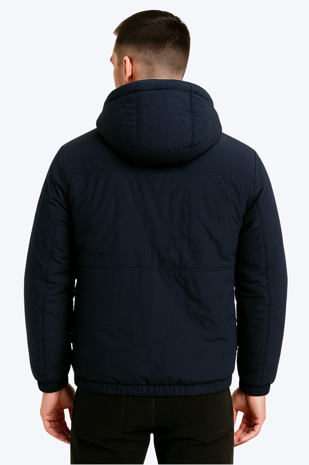 Doudoune Sherpa Zippée - BLEU MARINE