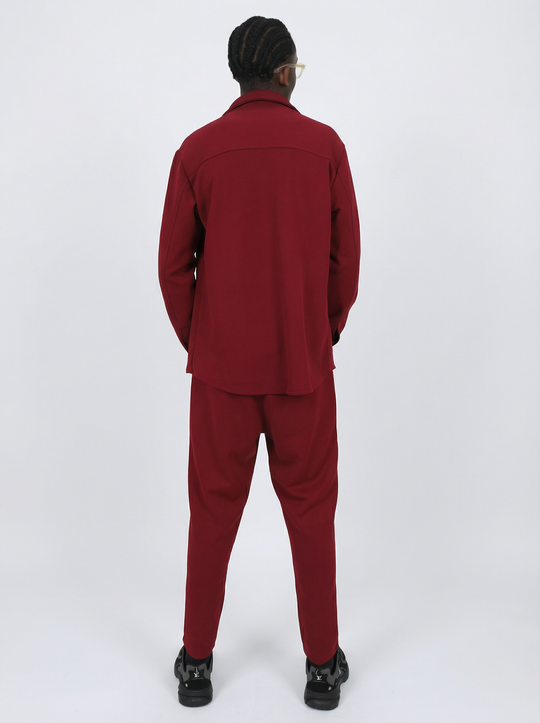 Ensemble Surchemise & Pantalon- BORDEAUX
